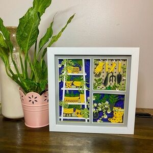 3D Gardening Trio Shadowbox
